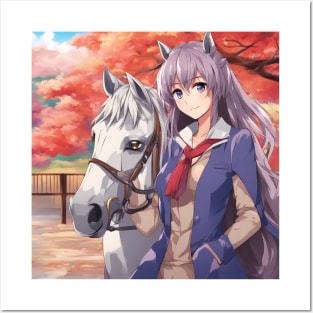 Anime Nation with Horse Colorful Jacket Posters and Art